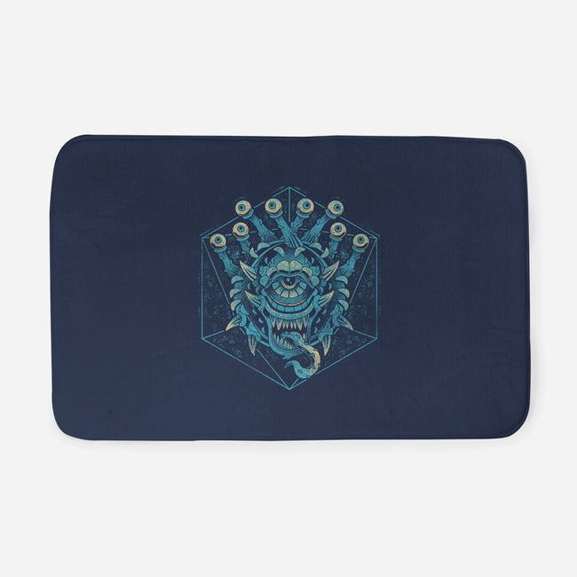 The Beholder And The Dice-none memory foam bath mat-Logozaste
