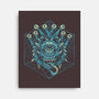 The Beholder And The Dice-none stretched canvas-Logozaste