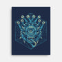 The Beholder And The Dice-none stretched canvas-Logozaste