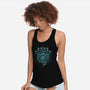 The Beholder And The Dice-womens racerback tank-Logozaste