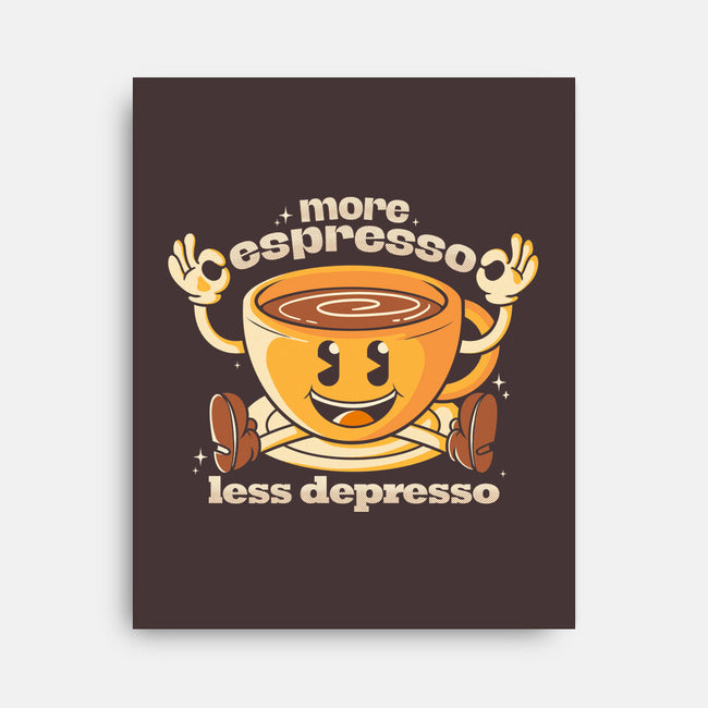 More Espresso-none stretched canvas-Douglasstencil