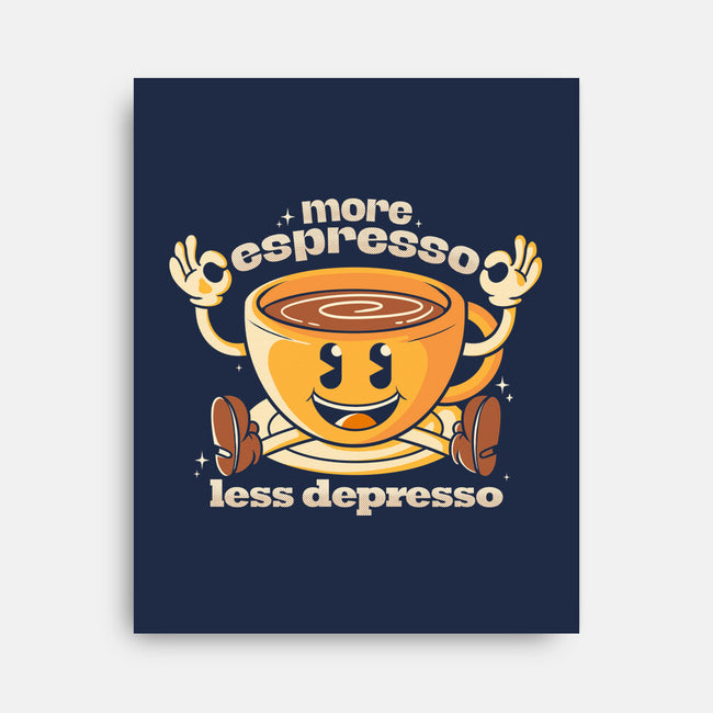 More Espresso-none stretched canvas-Douglasstencil