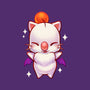 Cute Moogle Hug-none polyester shower curtain-BlancaVidal