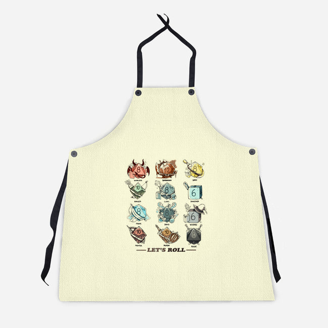 Dice Role Map-unisex kitchen apron-Vallina84