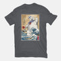 Marshmallow Man In Japan-womens fitted tee-DrMonekers