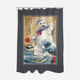 Marshmallow Man In Japan-none polyester shower curtain-DrMonekers