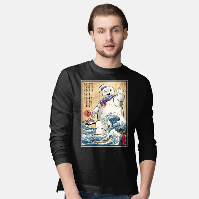 Marshmallow Man In Japan-mens long sleeved tee-DrMonekers