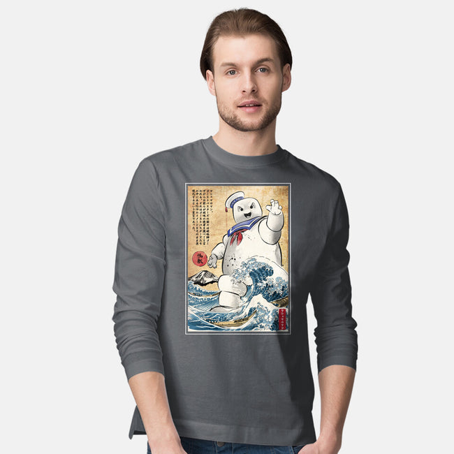 Marshmallow Man In Japan-mens long sleeved tee-DrMonekers