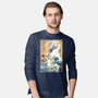 Marshmallow Man In Japan-mens long sleeved tee-DrMonekers