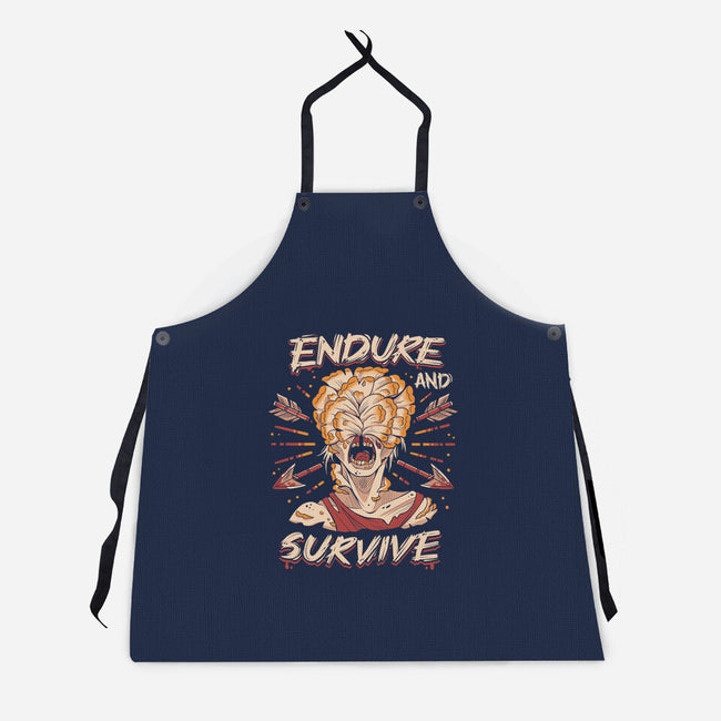 Endure And Survive-unisex kitchen apron-Zaia Bloom