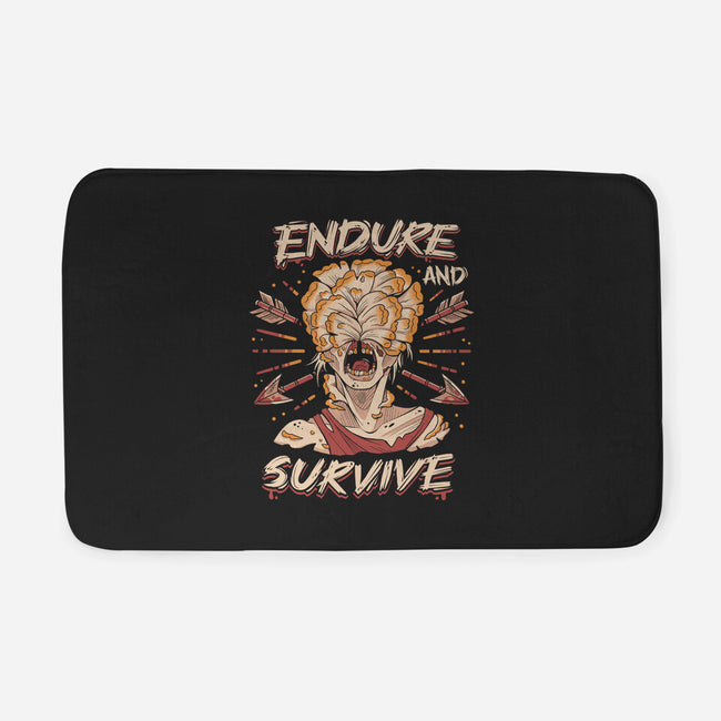 Endure And Survive-none memory foam bath mat-Zaia Bloom