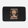 Endure And Survive-none memory foam bath mat-Zaia Bloom