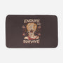 Endure And Survive-none memory foam bath mat-Zaia Bloom