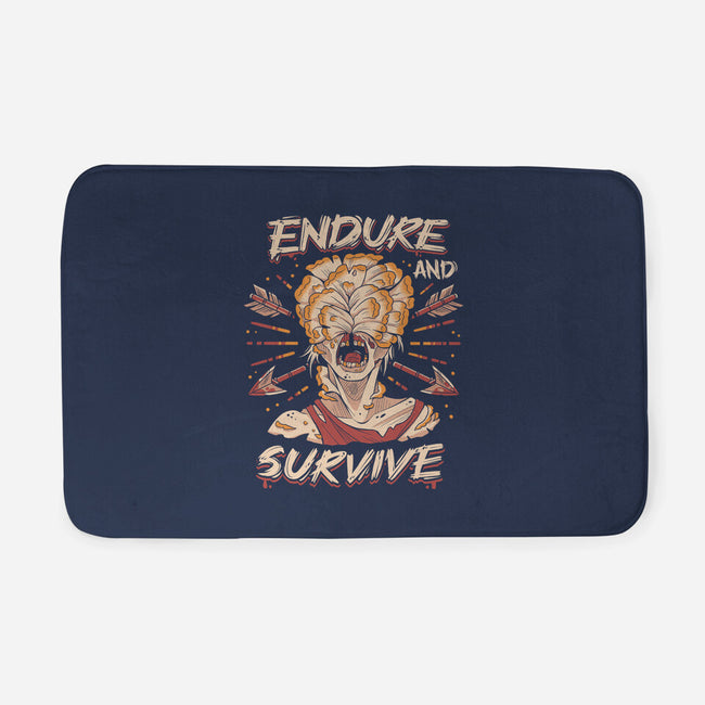 Endure And Survive-none memory foam bath mat-Zaia Bloom