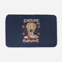 Endure And Survive-none memory foam bath mat-Zaia Bloom