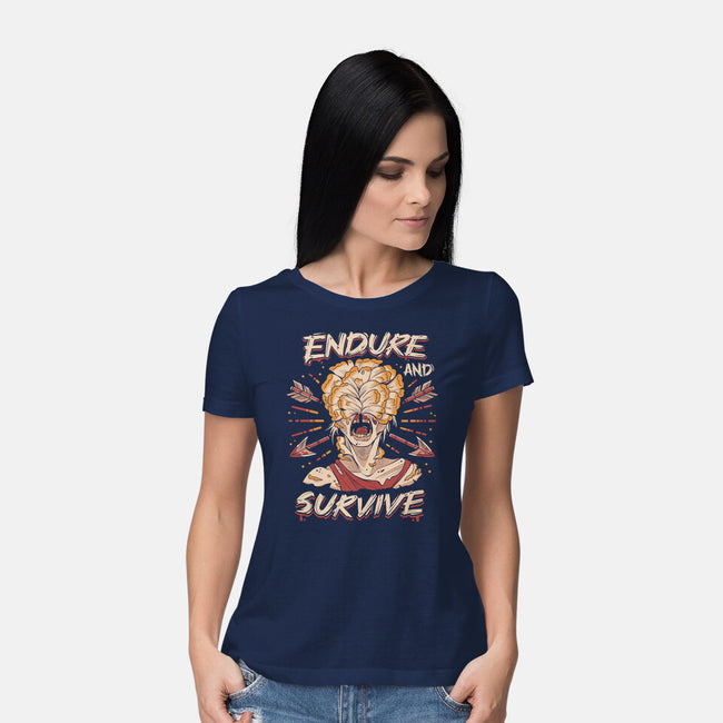 Endure And Survive-womens basic tee-Zaia Bloom