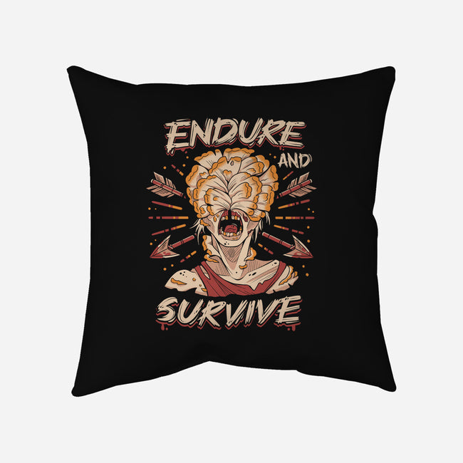 Endure And Survive-none removable cover throw pillow-Zaia Bloom
