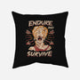 Endure And Survive-none removable cover throw pillow-Zaia Bloom