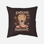 Endure And Survive-none removable cover throw pillow-Zaia Bloom