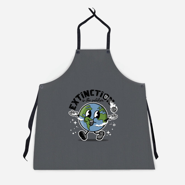 Extinction Is The Solution-unisex kitchen apron-se7te