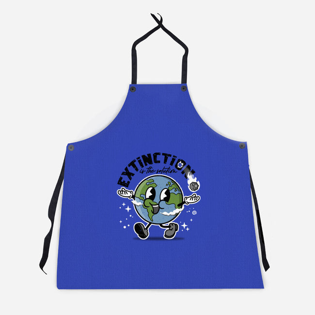 Extinction Is The Solution-unisex kitchen apron-se7te