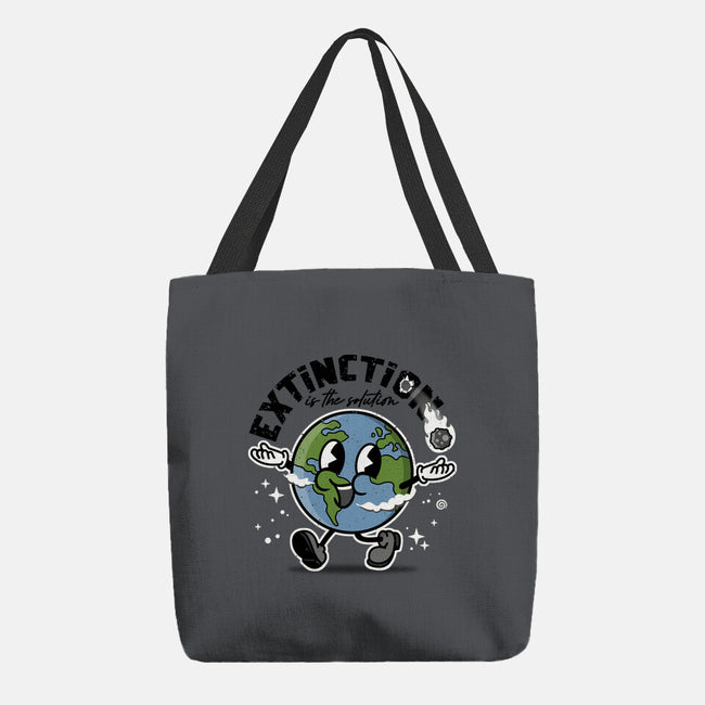 Extinction Is The Solution-none basic tote bag-se7te