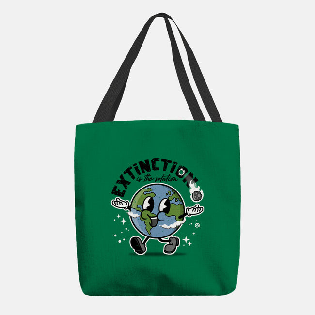 Extinction Is The Solution-none basic tote bag-se7te