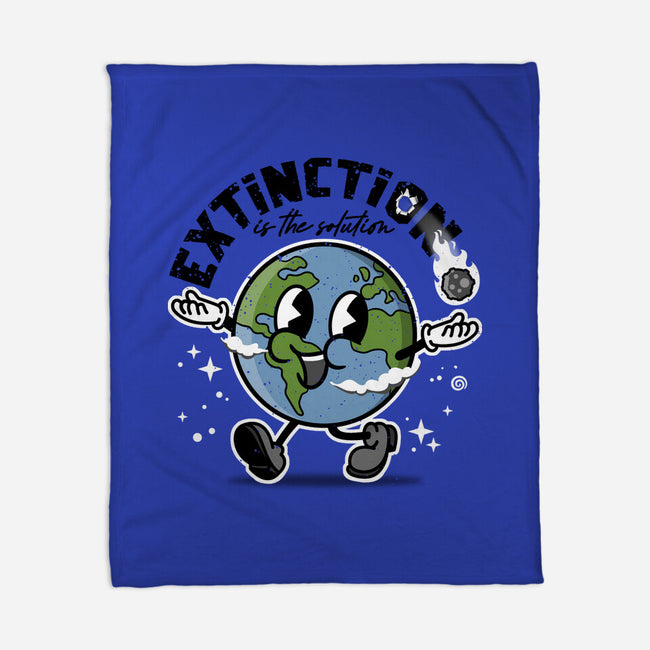 Extinction Is The Solution-none fleece blanket-se7te
