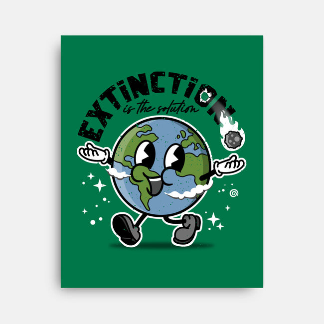 Extinction Is The Solution-none stretched canvas-se7te