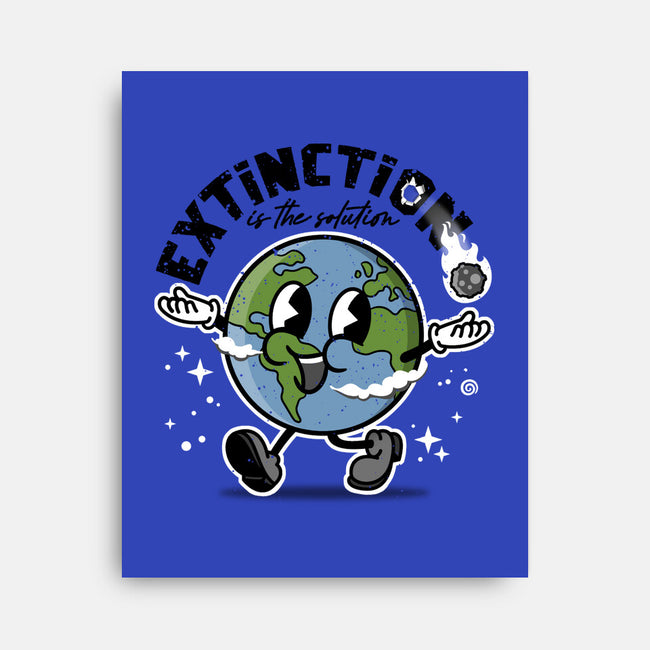Extinction Is The Solution-none stretched canvas-se7te