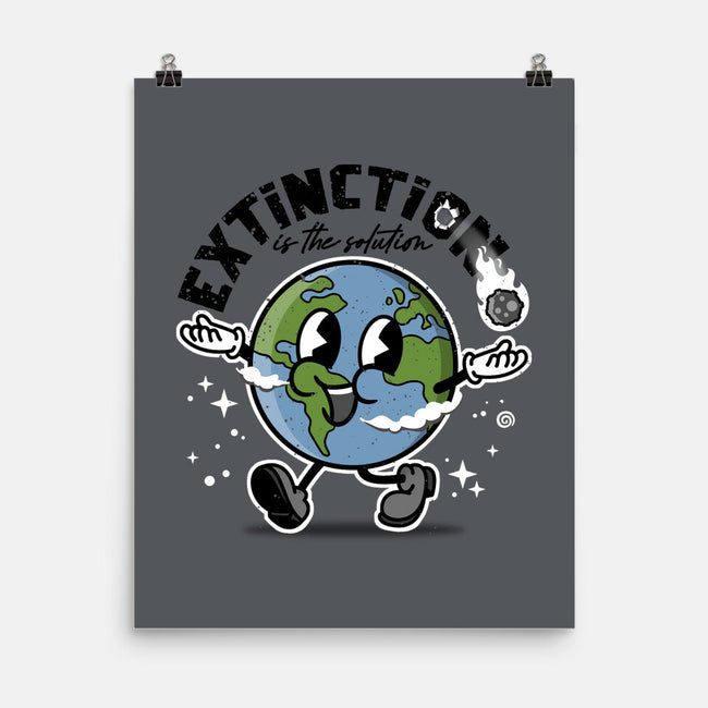 Extinction Is The Solution-none matte poster-se7te