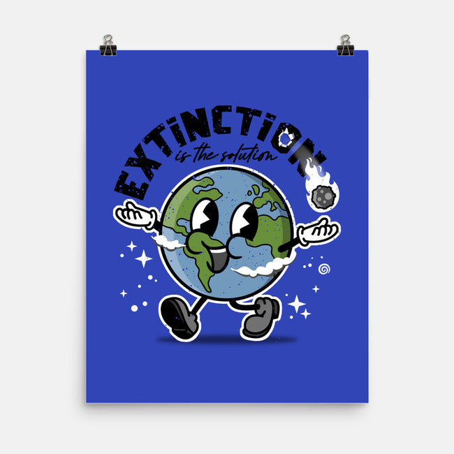Extinction Is The Solution-none matte poster-se7te