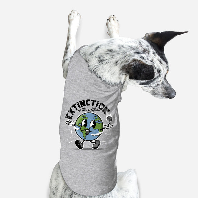 Extinction Is The Solution-dog basic pet tank-se7te