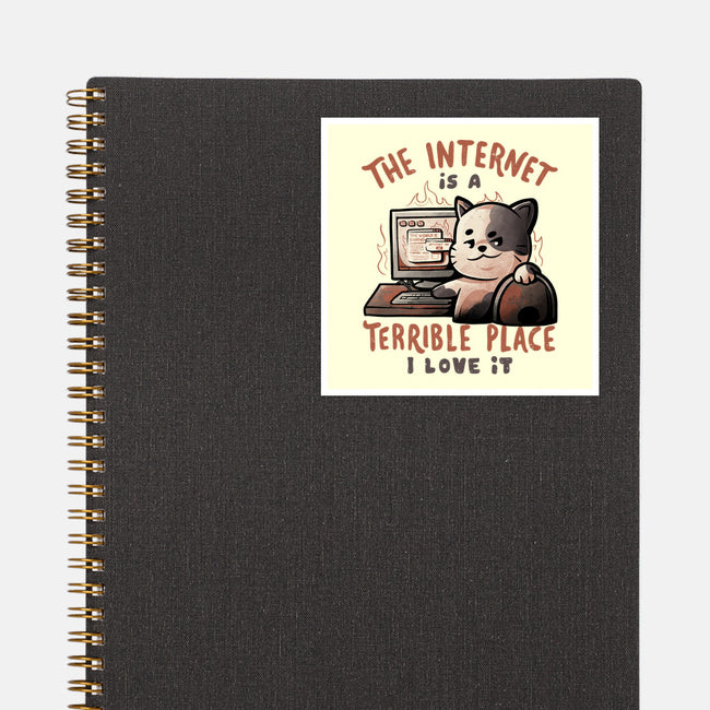 A Terrible Place-none glossy sticker-eduely