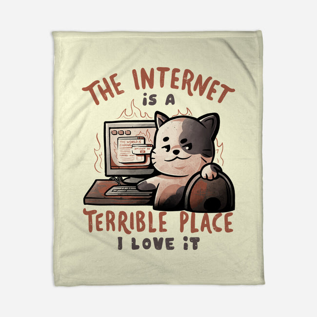 A Terrible Place-none fleece blanket-eduely