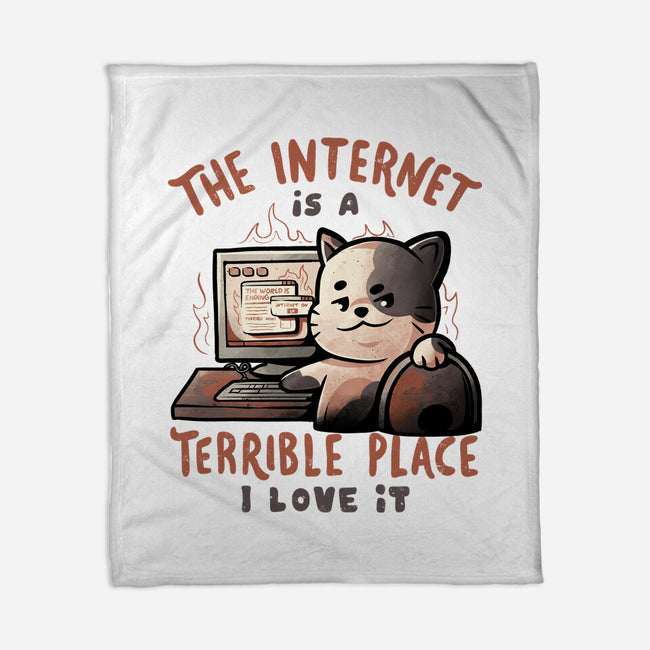 A Terrible Place-none fleece blanket-eduely
