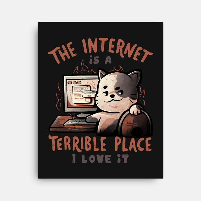 A Terrible Place-none stretched canvas-eduely