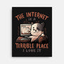 A Terrible Place-none stretched canvas-eduely