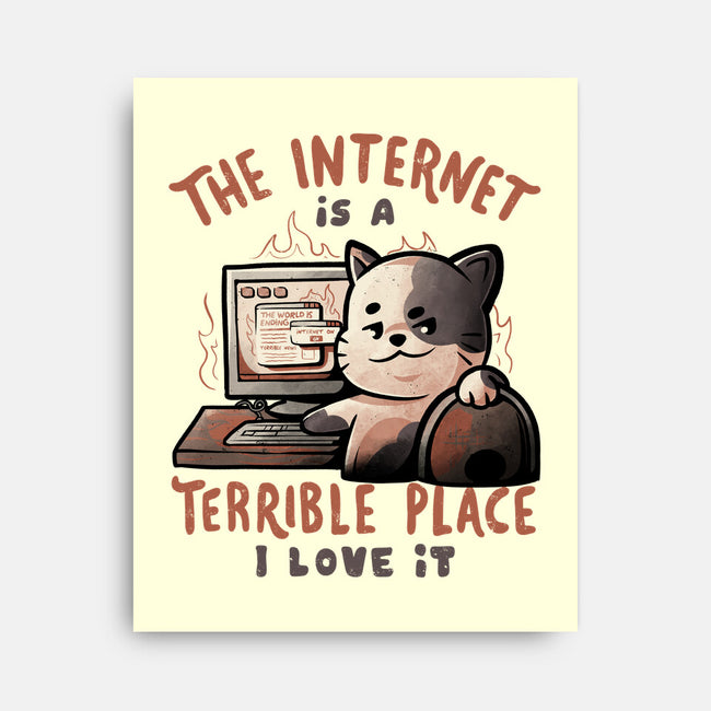 A Terrible Place-none stretched canvas-eduely