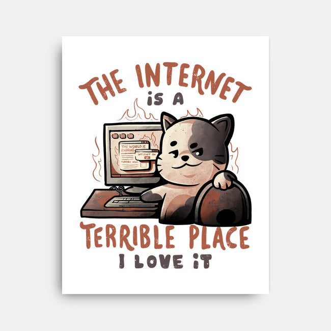 A Terrible Place-none stretched canvas-eduely