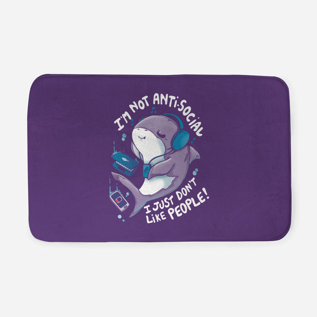 I Just Don't Like People-none memory foam bath mat-Vallina84