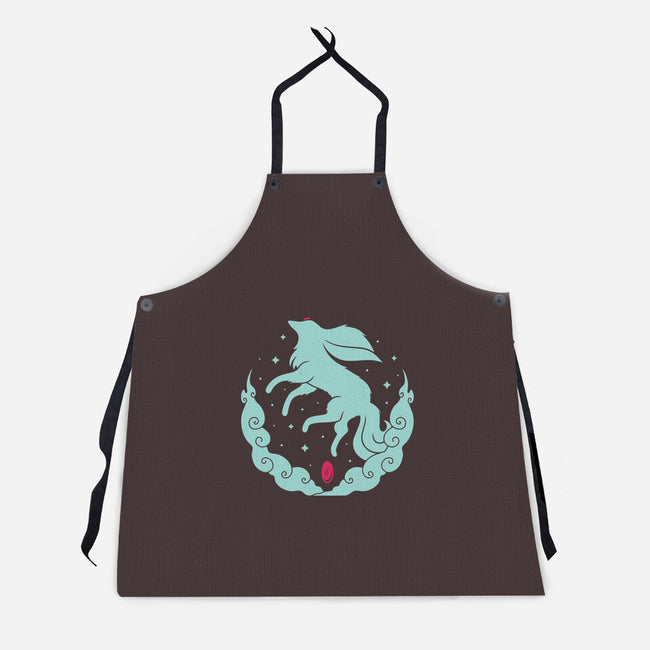 Ruby Magical Creature-unisex kitchen apron-Alundrart