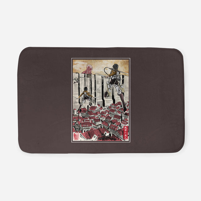 Defending The Wall-none memory foam bath mat-DrMonekers