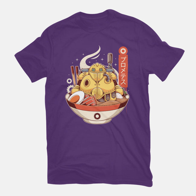 Robo Ramen-womens fitted tee-Alundrart