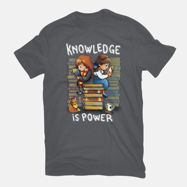 Knowledge Is Power-womens fitted tee-Vallina84