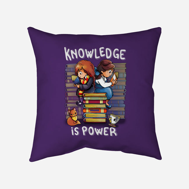 Knowledge Is Power-none removable cover throw pillow-Vallina84