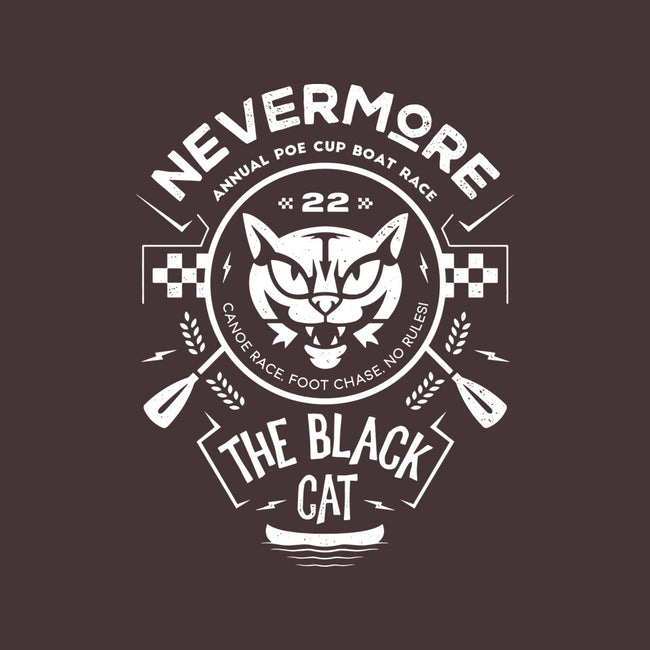 The Black Cat Canoe-none stretched canvas-Logozaste