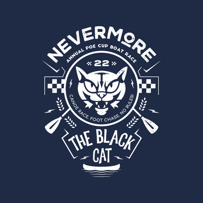 The Black Cat Canoe-none stretched canvas-Logozaste