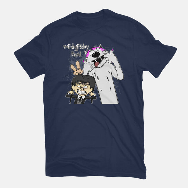 Wednesday & Enid-womens fitted tee-MarianoSan