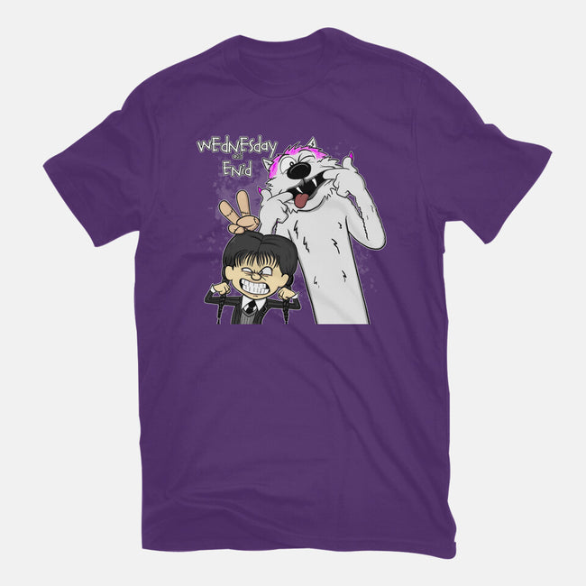 Wednesday & Enid-womens fitted tee-MarianoSan